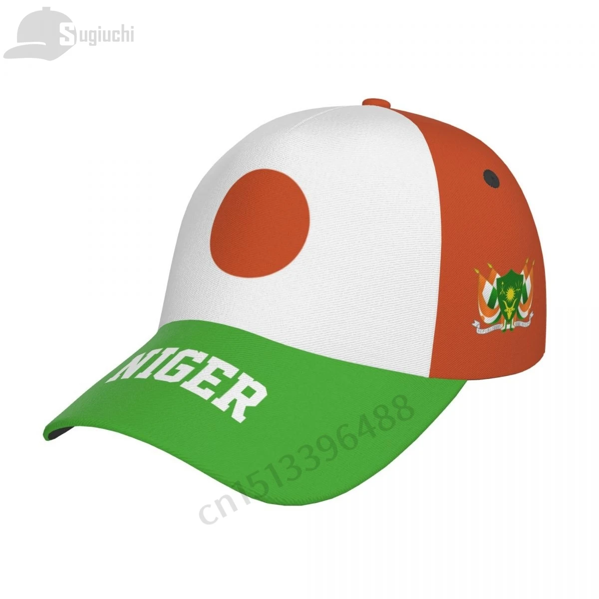 2025 Niger Flag 3D Soccer Hats Sun Baseball Cap Breathable Adjustable Men Women Outdoor Fishing Hat