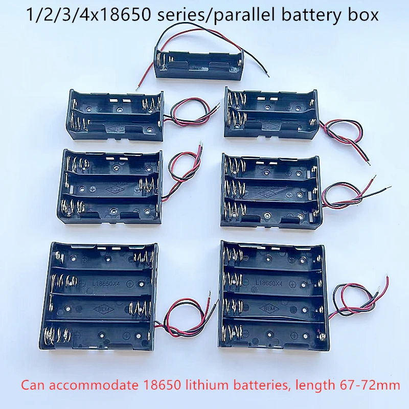 Extended Version 18650 Battery Box Battery Holder Series And Parallel Connection With Cable For Installation Of Protective Plate