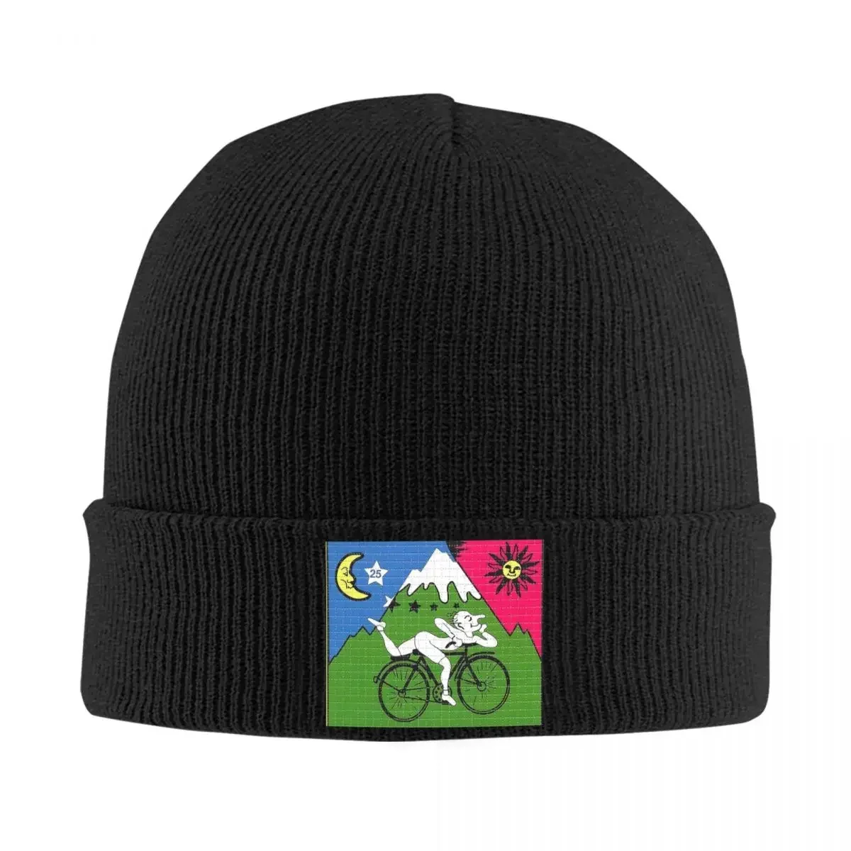 LSD - Albert Hofmann - Bicycle Day Warm Knitted Cap Hip Hop Bonnet Hat Autumn Winter Outdoor Beanies Hats for Unisex Adult