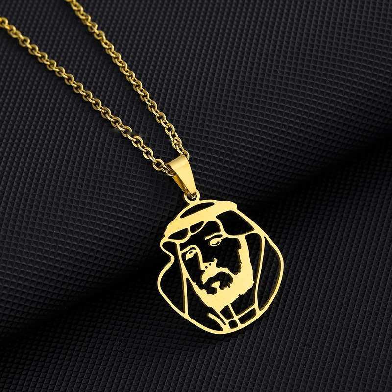 King of Saudi Arabia Salman bin Abdul-aziz Al Saud Necklace Prince Mohammed bin Salman Pendant Necklaces Jewelry For Women Men