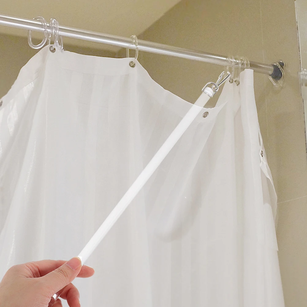 

4Pcs Curtain Pull Wand Compression Resistant Rod for Curtains Drapery Pull Rod Long Opening Stick Curtain Stick