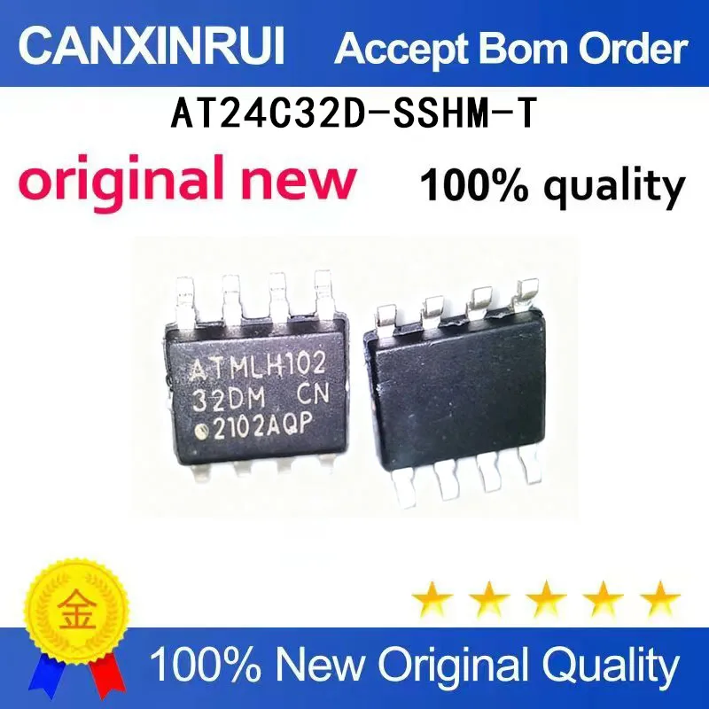(5-100 Pieces) AT24C32D-SSHM-T silk screen 32DM SOP8 memory integrated circuit IC chip