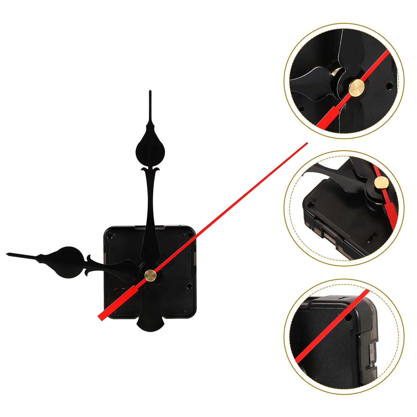 

1 set 1 Set Silent Wall Movement Mechanism Replacement Long Shaft Operated Clock Motor Diy Repair Craft Clock Kit