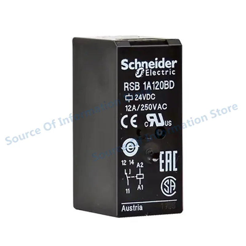 

5Pcs RSB1A120BD Schneider Relay DC24V 5Pin 12A