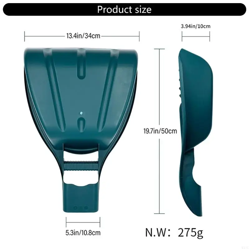 Scooper da giardino leggero WXTC 1PAIR per foglie e detriti con impugnatura comoda