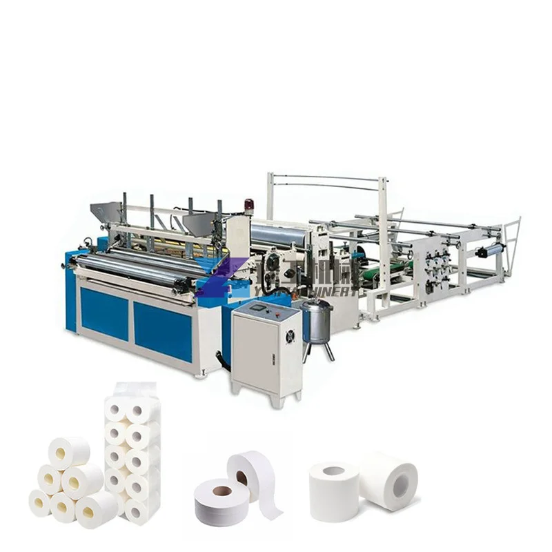 Henan YuGong Fully Automatic 1880mm Toilet Tissue Paper Rewinding Machine Toilet  Paper Making Machine