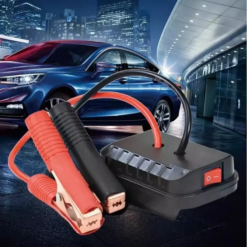 Igniter Jump Starter ForMakita Lithium Battery Booster Cable Adapter 2 USB Electric Wrench/Hammer Car Emergency Start Power