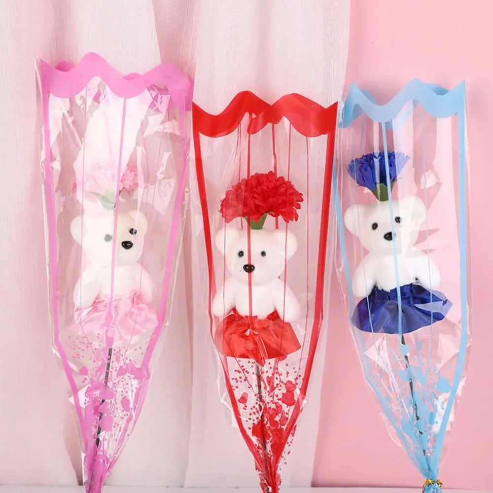 Gifts Soap Flower Lovely Bear Graduation Bouquet Graduation Gift Bear Bouquet Decoration DIY Cartoon Decoration Bear