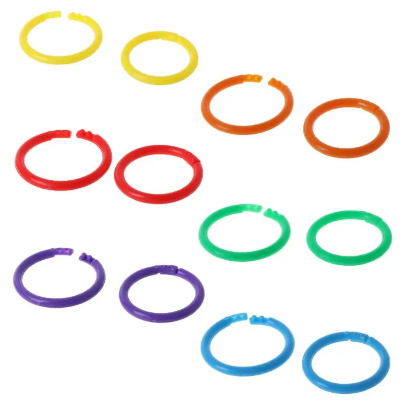 20x for Creative Plastic Circle Multi-Functional Loose Leaf Ring Binder Hoop For LX9A