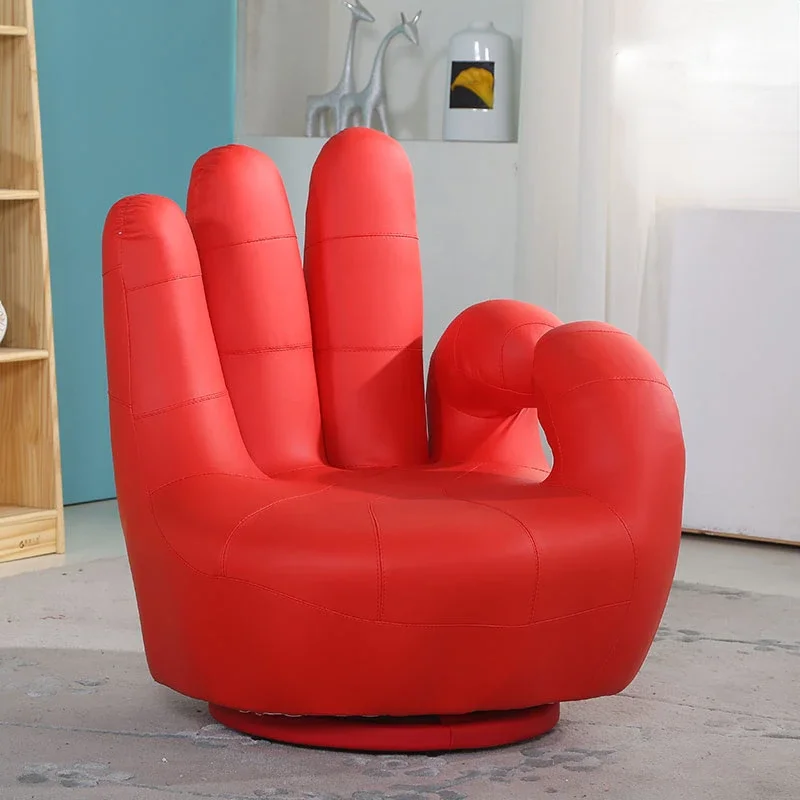 Wuzhishan Lazy Sofa Single Creative Finger Palm Shape Bedroom Balcony Leisure Rotatable Small  Chair Furniture Living Room