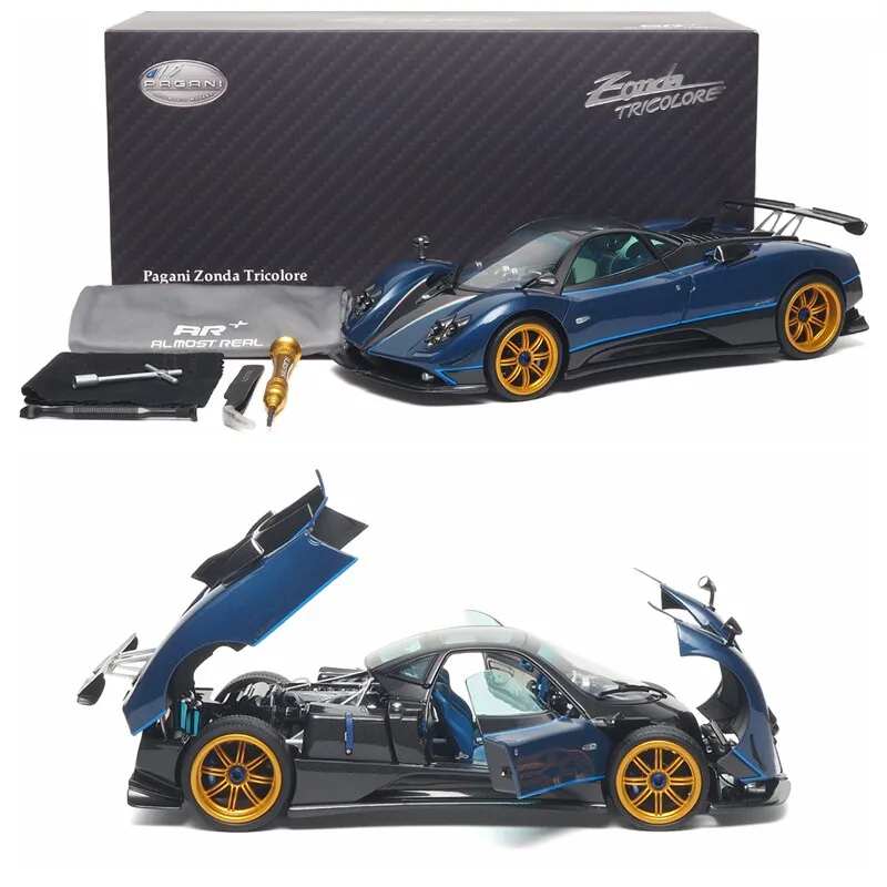 

AR 1:18 Pagani Zonda Tricolore имитационная модель автомобиля из сплава, праздничный подарок для друзей, коллекционное украшение для взрослых.