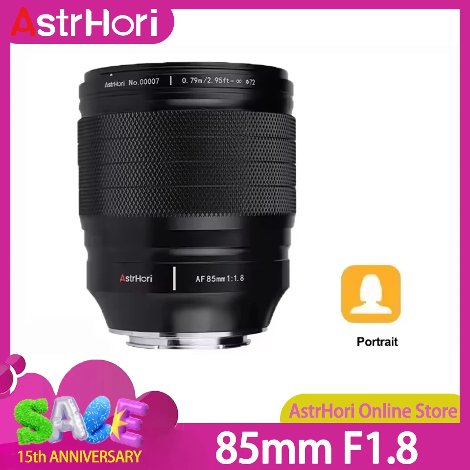 

AstrHori 85mm F1.8 AF Full Frame Auto Focus Mid-telephoto Portrait Lens for Nikon Z Mount Camera