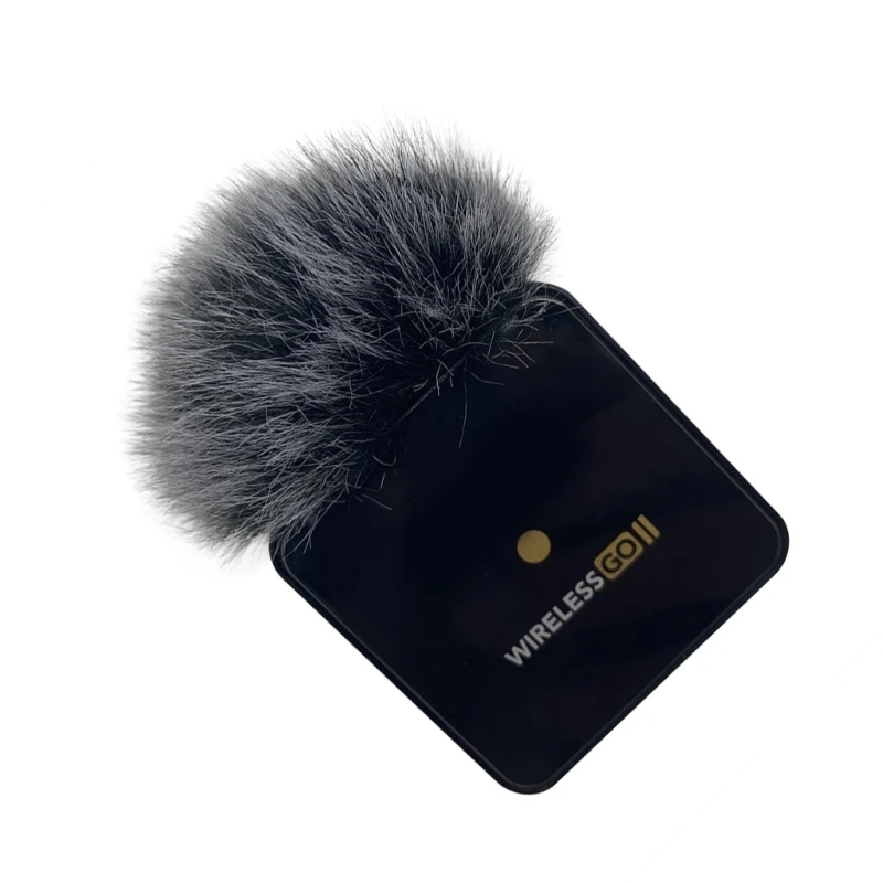 Noise Reducing Windshield Microphone Furry Windscreen Protections Sleeve for RODE WIRELESS GO II Clear Sound
