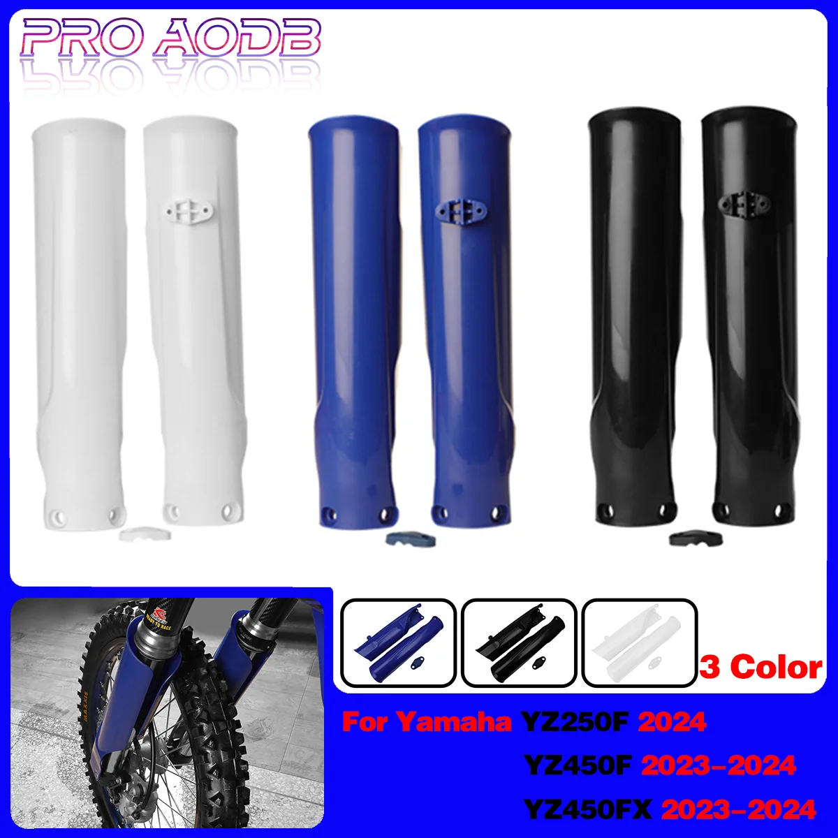 

For Yamaha Dirt Bike Parts YZ250F YZ450F YZ450FX YZ 250F 450F 450FX 2023 2024 Front Fork Guard Cover Shock Absorber Protection