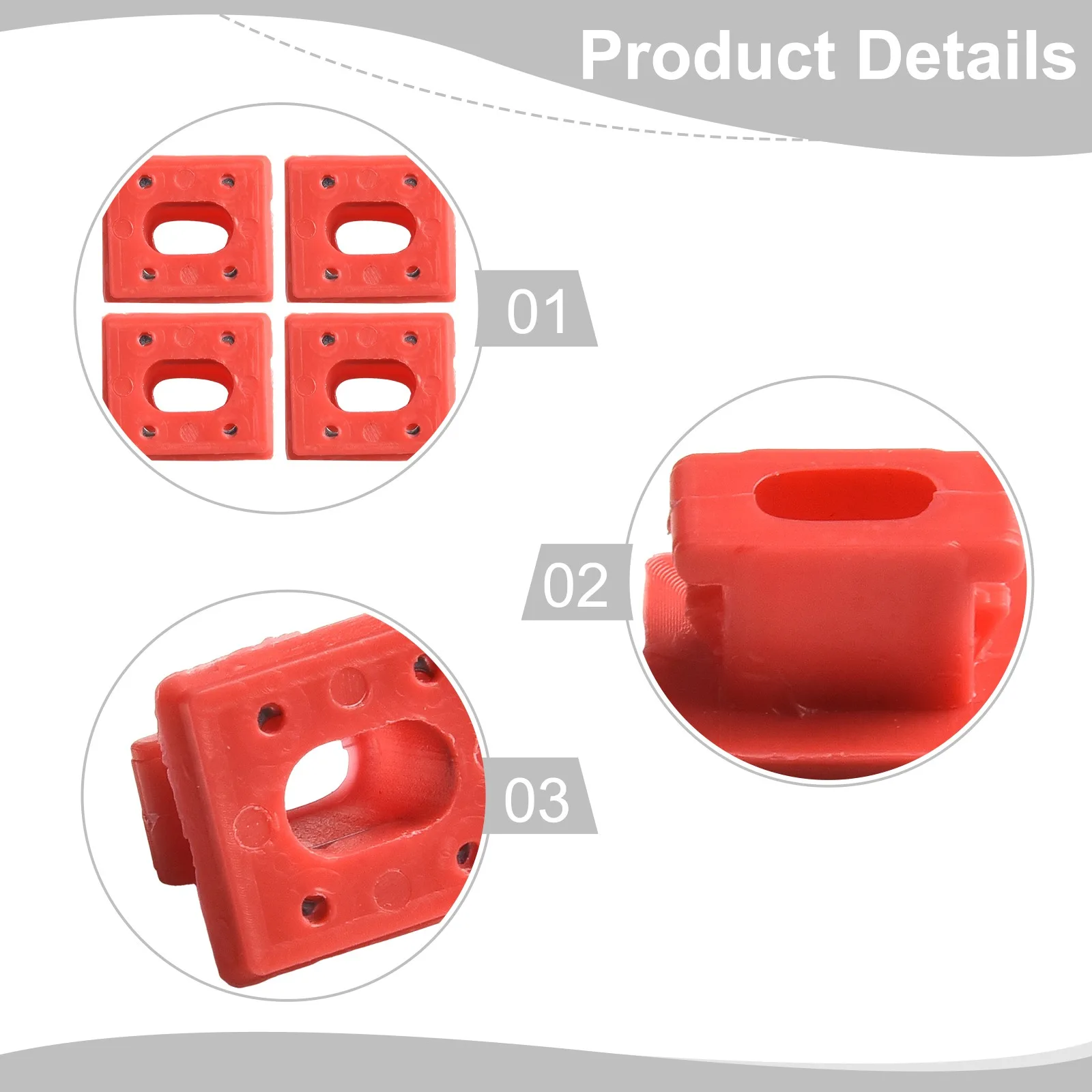 

Зажим серии 7, цвет красный E46 E65 E66, высокопрочный зажим, изготовленный из АБС-пластика, часть производителя 108F216-RD