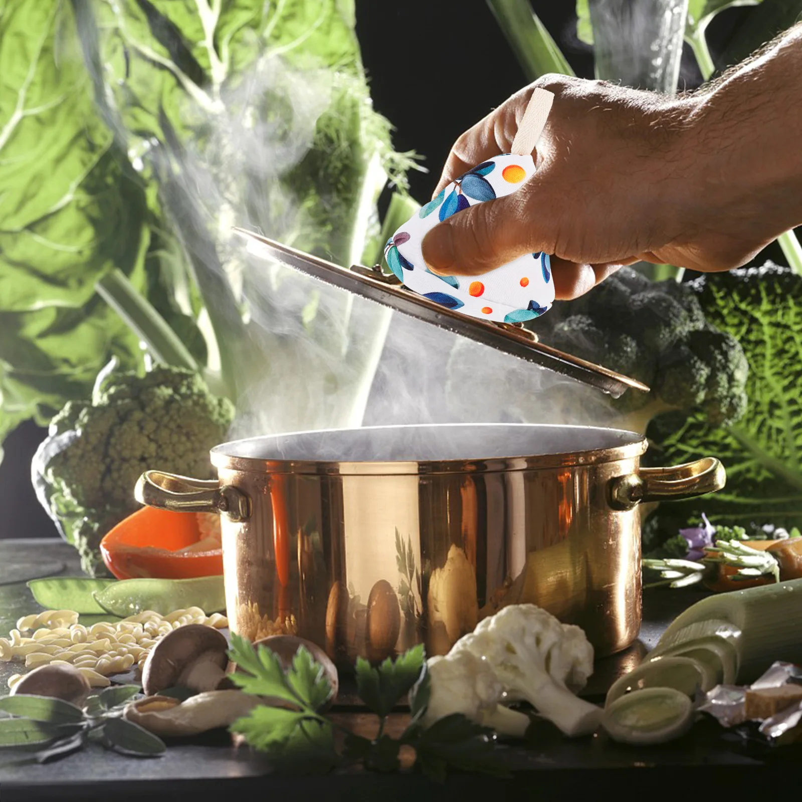 

4pcs Pot Lid Cover Heat Resistant Handle Sleeves Anti Scald Cookware Accessory Cotton