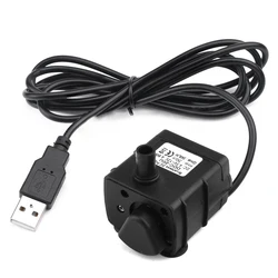 ปั๊มน้ำ USB ขนาดเล็ก DC 24V 12V 5V, 90L/H ~ 240L/ชม. ปั๊มจุ่ม USB เครื่องจ่ายน้ำสัตว์เลี้ยงสำหรับสระน้ำน้ำพุ pompa FILTER หิน