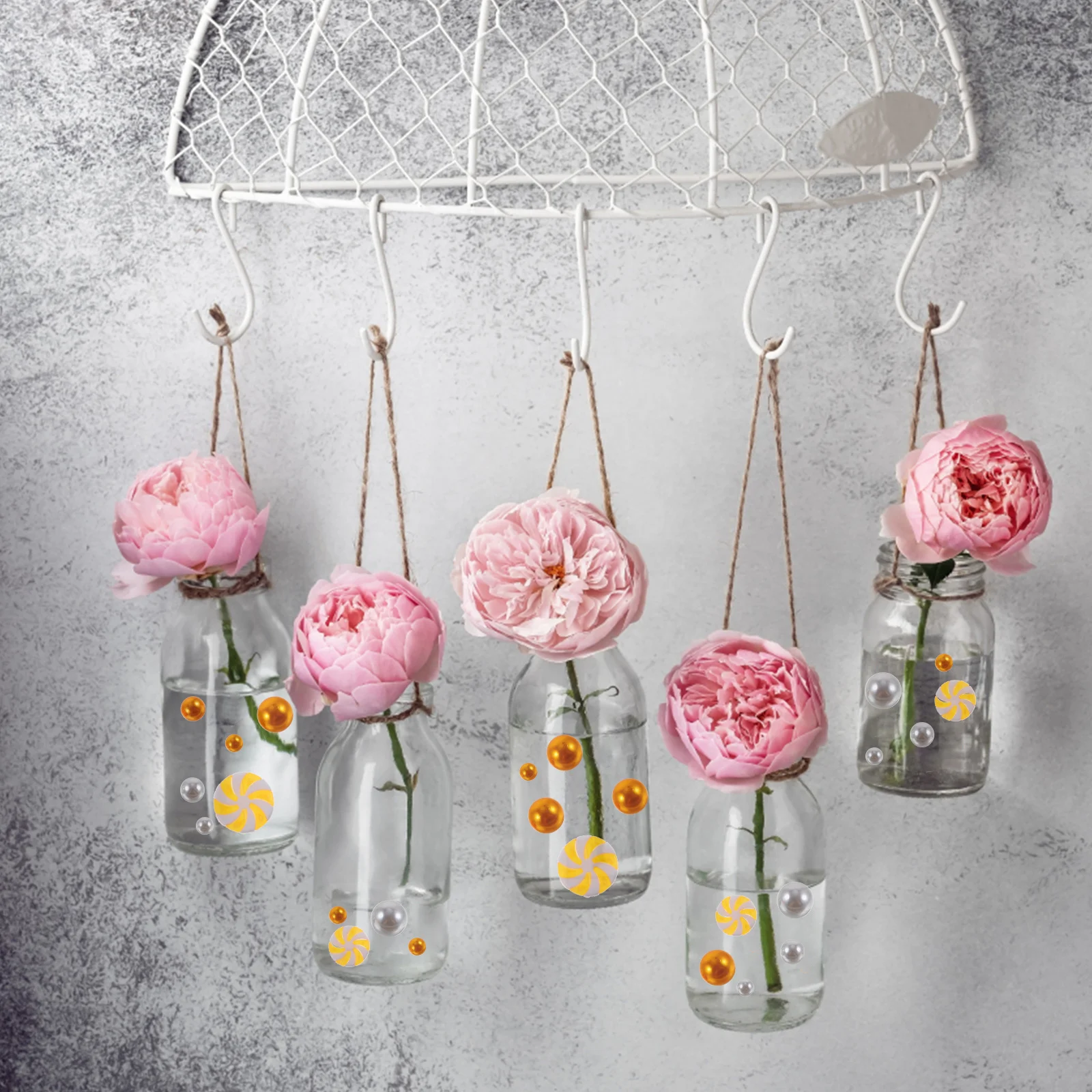 

1Set Christmas Floating Charms Acrylic Beads Decor Vase Filler Balls Xmas Party Decoration for Vases Xmas Vase Filler