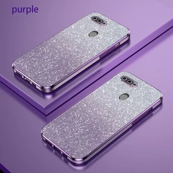 For OPPO F9 Pro Case Oppo F7 Phone Case oppo A7 AX7 A5S A3S A5 A7X A12 Luxury Gradient Glitter Plating Silicone Back Cover Funda