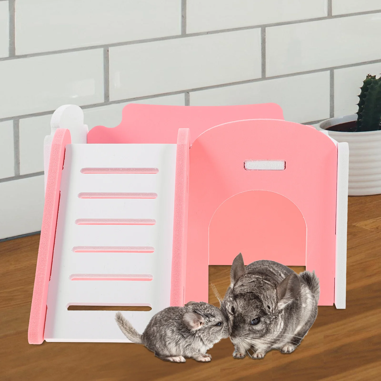 

1Pcs Wooden Hamster Hideout Natural Small Pet Nest Shelter Rest Place Hamster Environmentally Safe