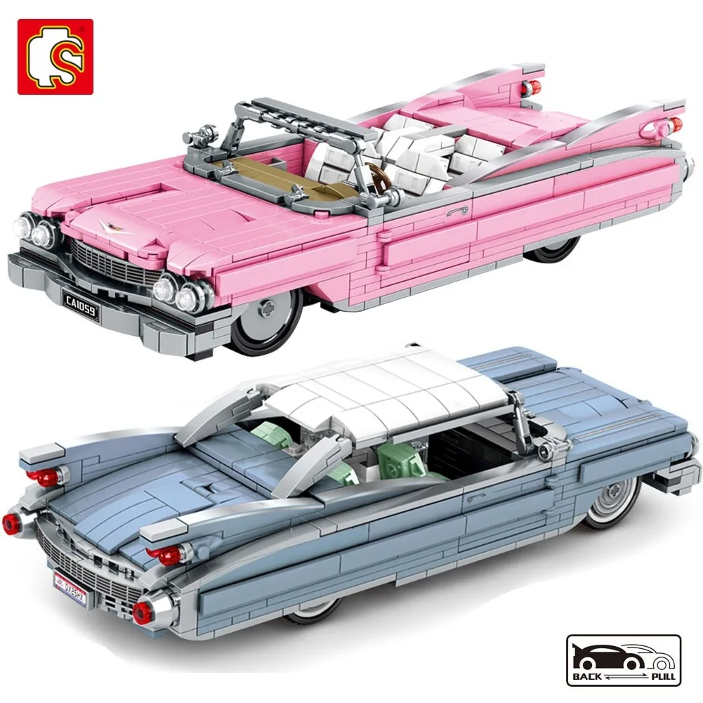 

BLOCK Creator High-Tech Retro Car Building Blocks Moc Bricks Classic Cars Toys Car Model Christmas Gifts For Kids Toys Boy