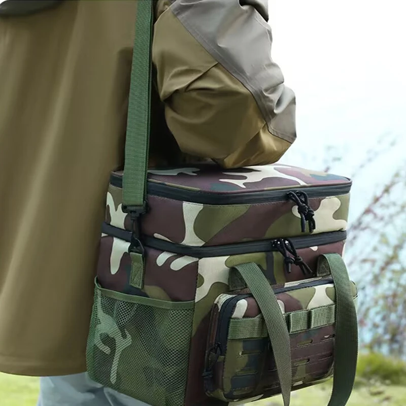 

18L Outdoors Portable Thermal Lunch Bag Picnic Food Cooler Bags Insulated Case Durable Waterproof Office Lunchbag Cooling Box