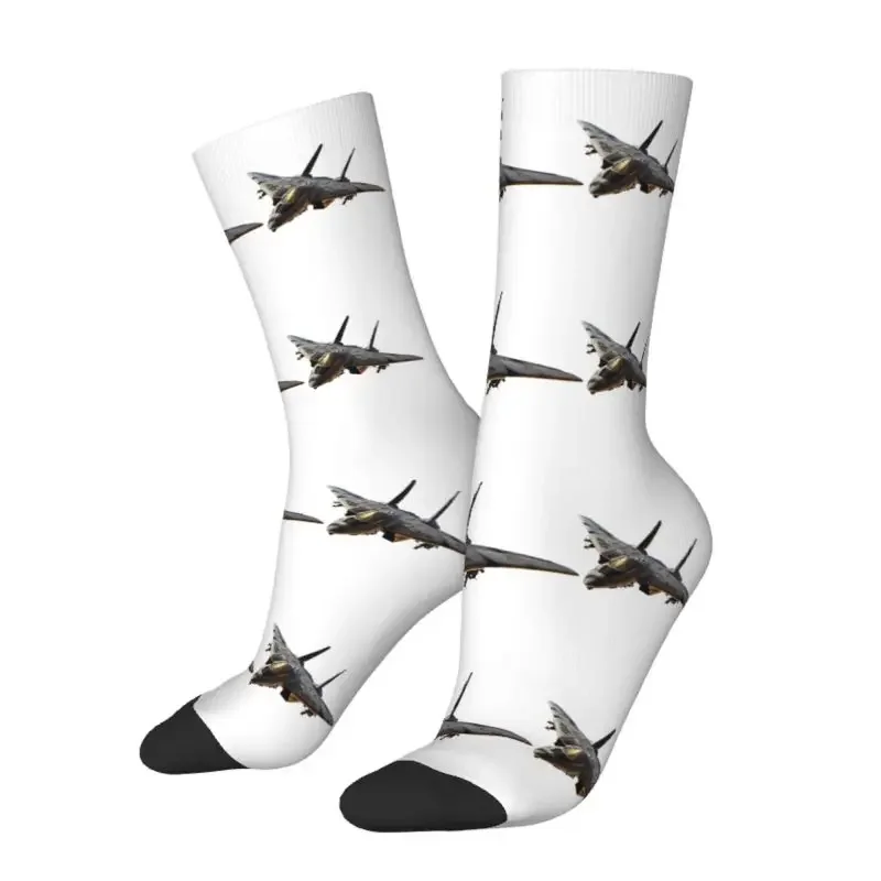 Funny Top Gun Air Force Fighter Jets Socks Men Women Warm 3D Print Sports Basketball Socks