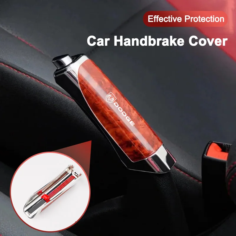 New Car Hand Brake Cover Handbrake Grips Protection Cover For Dodge Ram 1500 Journey Challenger Durango Dart Charger SRT Caliber - view 2