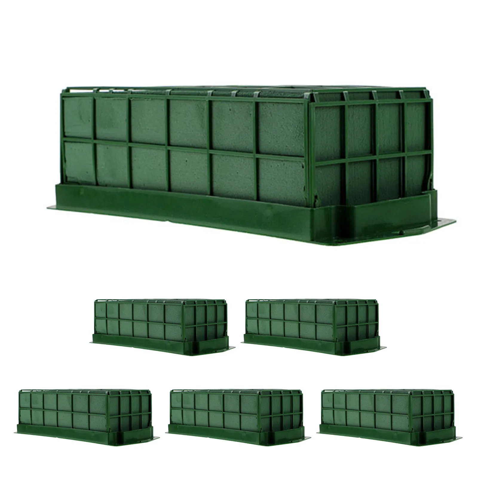 

6Pcs Flower Arranging Cage Rectangular Floral Foam Holder for Bouquets Greenery DIY Floral Display Stand Decorative