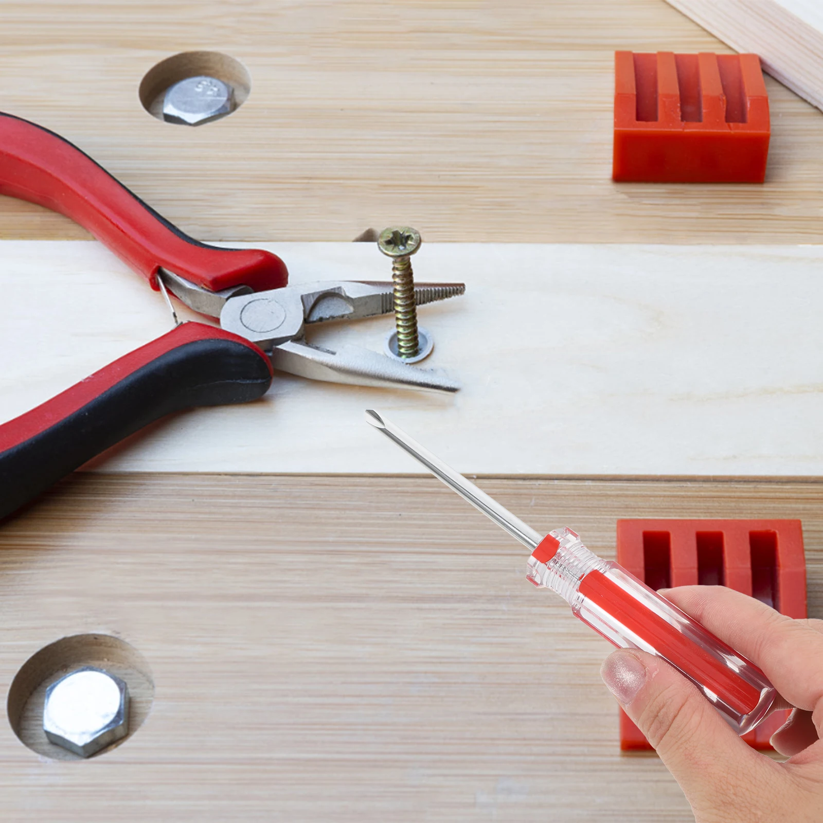 

Y Shaped Screwdriver Triangle Head 5mm Tip Stainless Steel Insulated Handle Security Repair Tool for Electronics Appliance