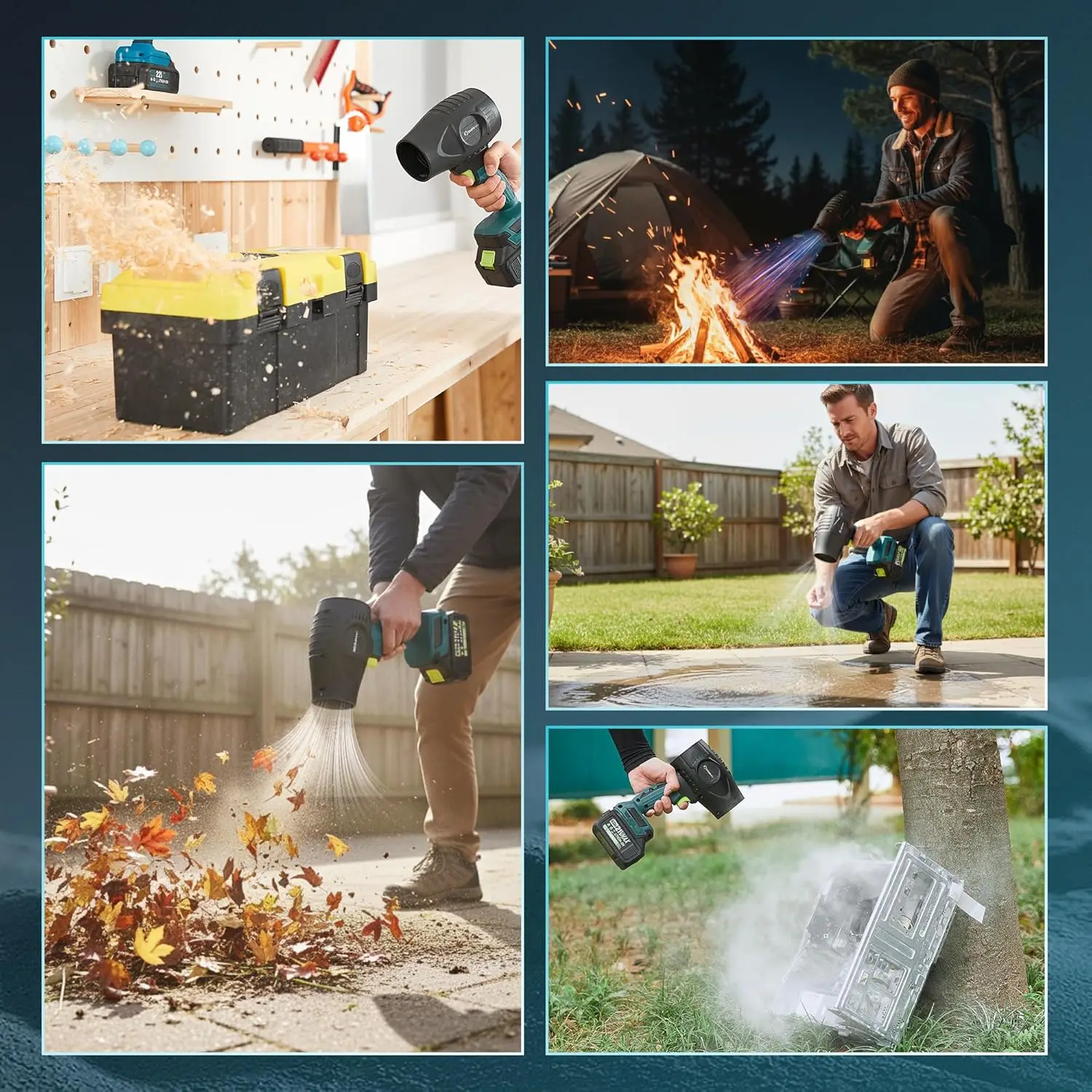 منفاخ أوراق شجر لاسلكي، 18000 دورة في الدقيقة، بطاريات 2 × 4.0 أمبير في الساعة، سرعة قابلة للتعديل للحديقة والحديقة