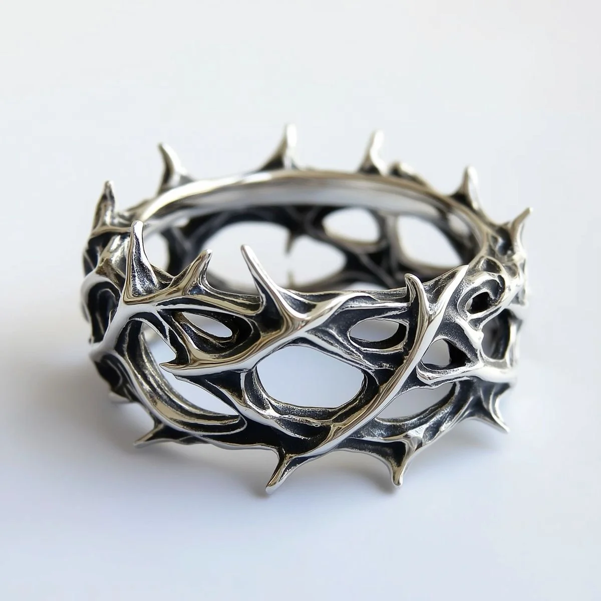 Creative Retro Gothic Thorn Ring, Copper Material, Ladies Fa