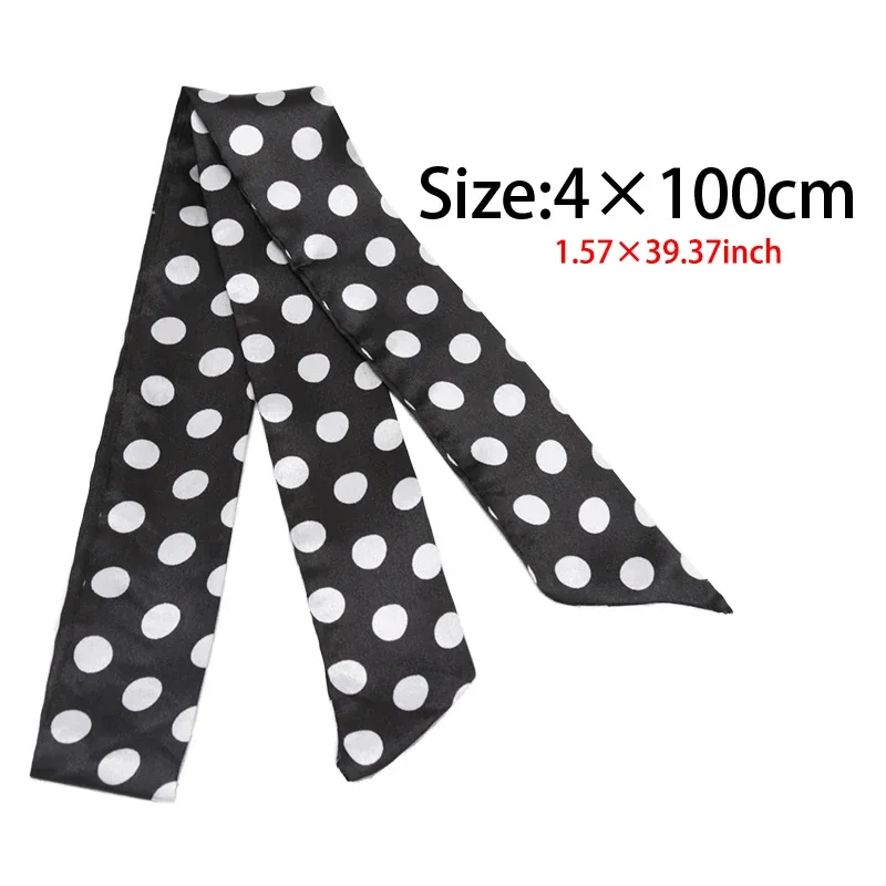 Skinny Scarf Hair Small Women Simple Style Handle Ribbon Fashion Printing Hairband Headscarf Beautiful Scarves Bags for Women