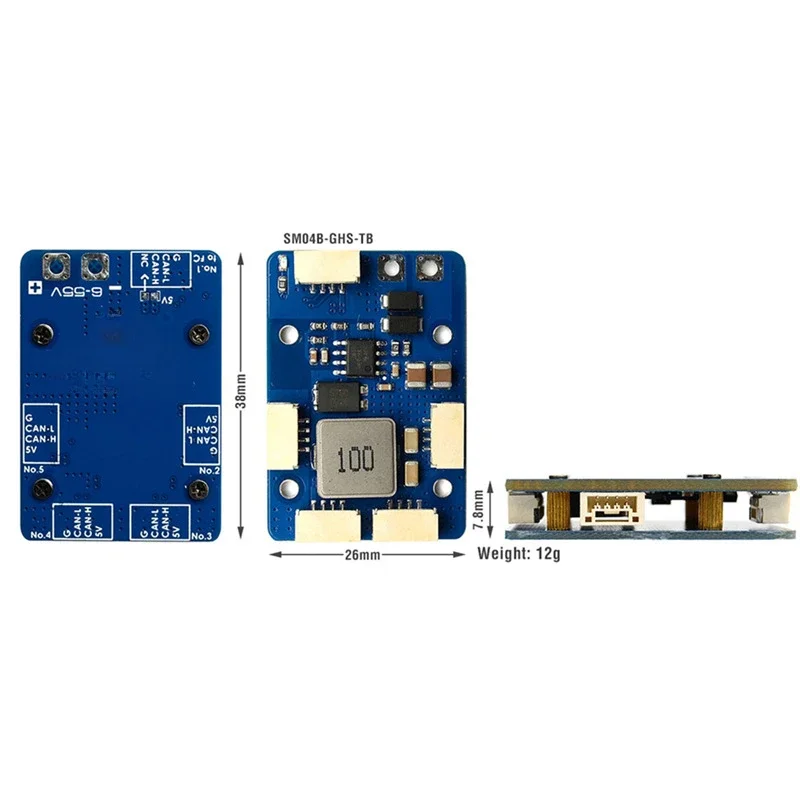 CANPDB W/4A BEC 2-12S 5V نموذج الملحقات طائرة بدون طيار CAN PDB #1