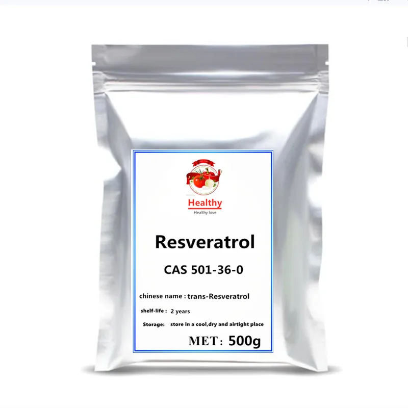 Pó de clareamento da pele do resveratrol, Cosméticos puros, CAS 501-36-0, Venda quente