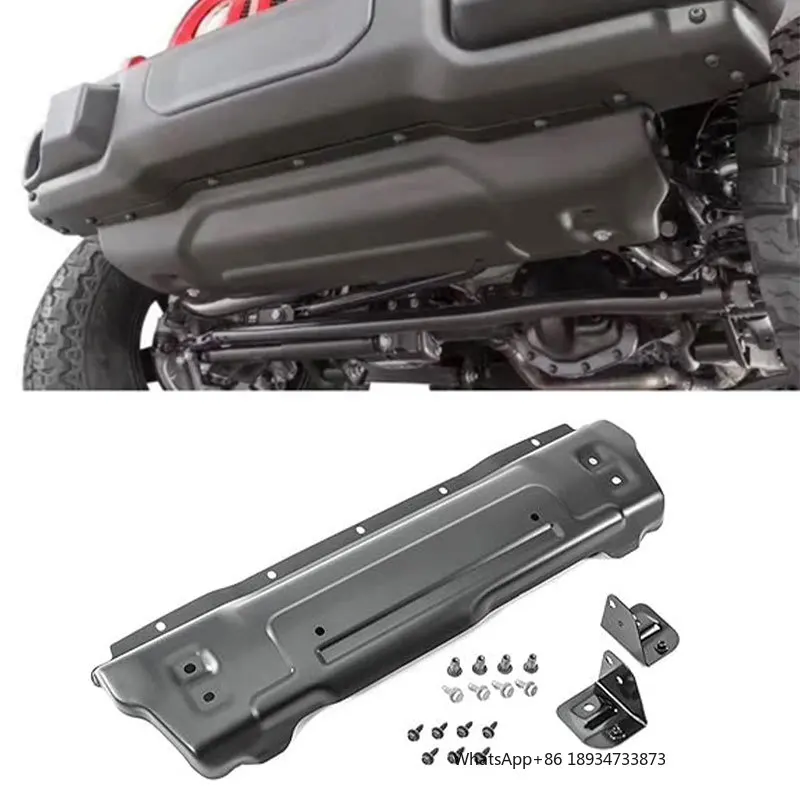 4x4 Auto Parts Durable Manganese Steel/Aluminum Alloy 10th Anniversary Bumper Skid Plate for Jeep Wrangler JK JK 2007-2018+