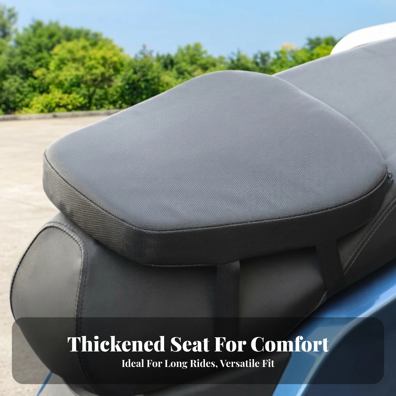 Shock Absorbing Motorcycle Seat Pad Sun Protection Thickened Waterproof Scooter Seat Shock Absorbing Scooter Saddle Comfortable