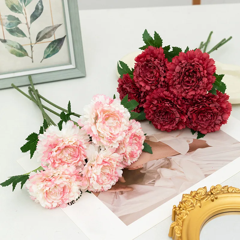 

Artificial Carnation (Single Stem) - Mother's Day Gift Material, fake Flower for Home Living Room Decoration, Vase Arrangement