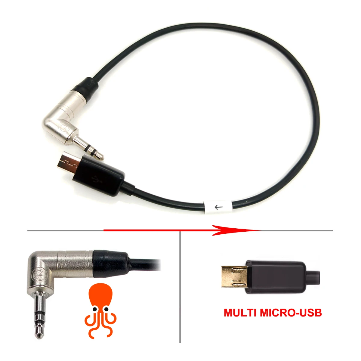 Tentacle Sync / Easync / Deity TC-1 3.5mm TRS to Micro Multi Timecode Cable for Sony FX3 FX30 A1 A7S III  A7M3, A7M4, A7S2 Cable