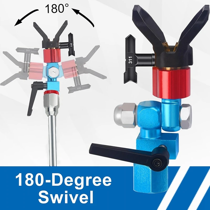 Airless Sprays Guide Tool Kit With 311 315 Tips And 10In Airless Extension Pole,Sprays Guide Accessory Tool For Airless