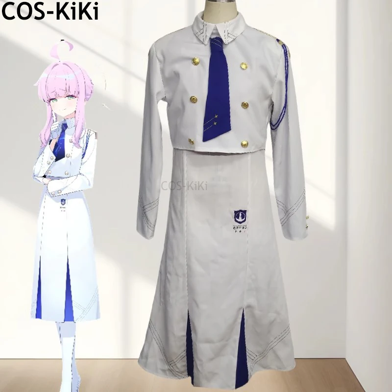 

COS-KiKi синий архив Asagao Hanae игровой костюм элегантное милое платье униформа косплей костюм Хэллоуин вечерние наряд для ролевых игр