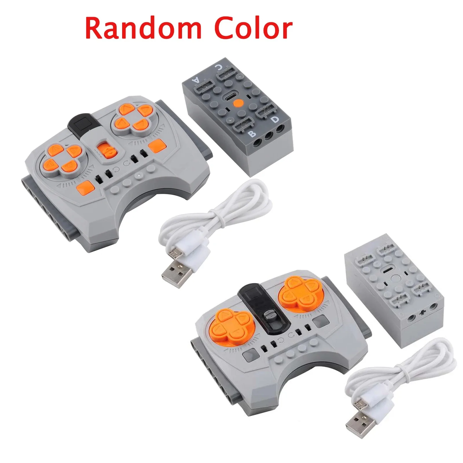 2.4G Speed Control Remote Controller with APP, Lithium Battery Box, LED Strip, 8870 XL Motor, 8882 Servo, 88004 MOC PF Set