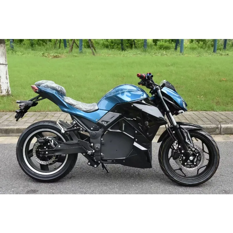 Krono Wild Customized 2000W Electric Sportbike Motorcycle 80km/h Speed With 72V Voltage 32AH Lead-acid Battery Wheel Motor