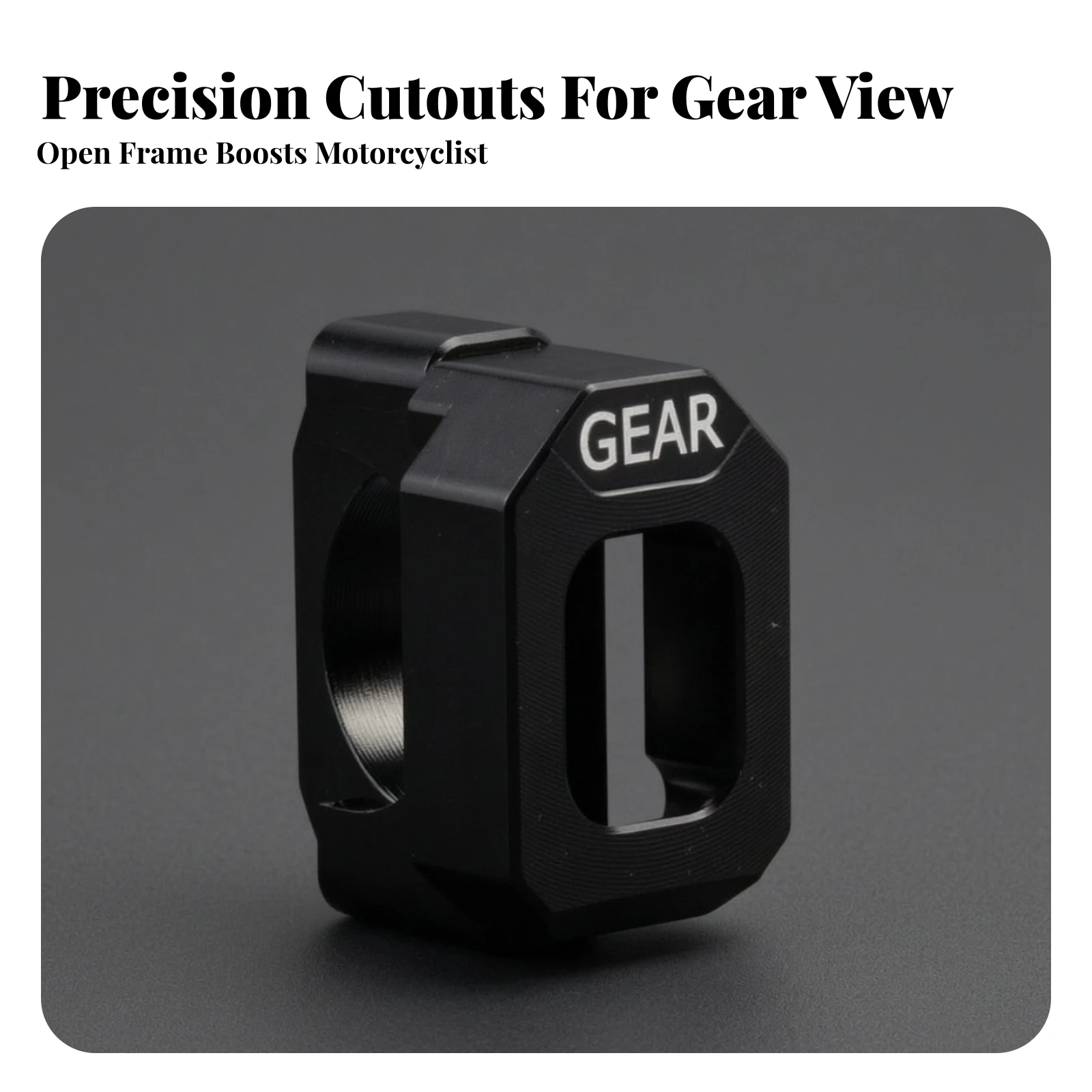 Motorcycle Handlebar Mount Sturdy Aluminum Alloy Gear Display Mount Motorcycle Gear Indicator Bracket Vibration-Resistant
