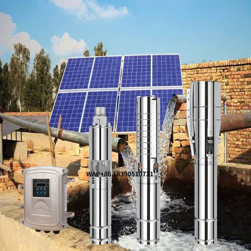 HOP Deep Well Pump Hybrid Ac Dc Solar Water Pump Submersible Borehole Water Pump