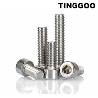 3/50Pcs M1.6 M2 M2.5 M3 M3.5 M4 M5 M6 M8 GB70.1 304 Stainless Steel Hexagon Hex Socket Smooth Cap Head Allen Screw Bolt L=3~60mm