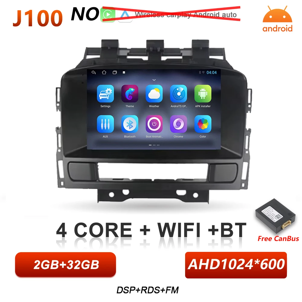 Android 16 Auto autoradio voor Opel Astra J Buick Excelle GT XT 2010 2011 2012 2013 2014 Draadloze Carplay Video Multimedia Speler