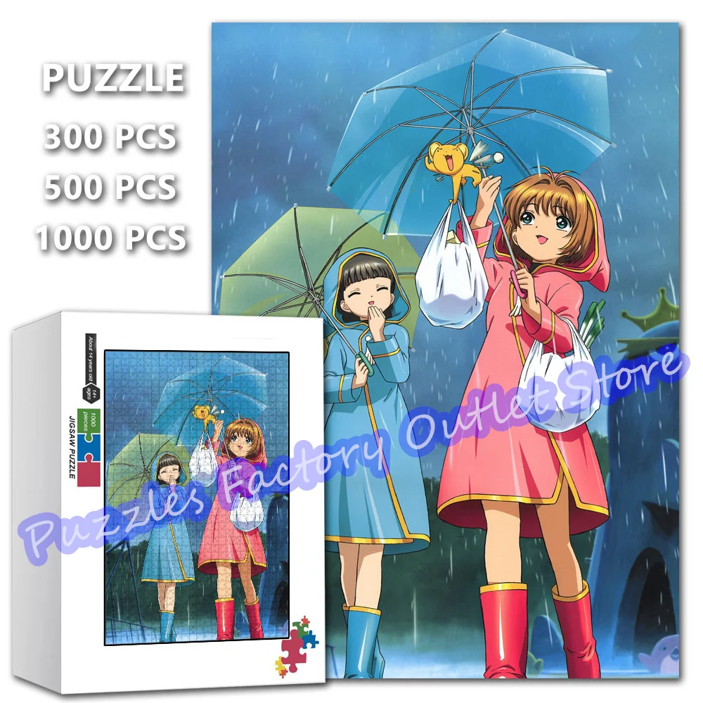 

Card Captor Sakura Пазлы 300/500/1000 шт. Kinomoto Sakura Cerberus Аниме Фигурка с принтом Пазл для детей Подарки Игрушки
