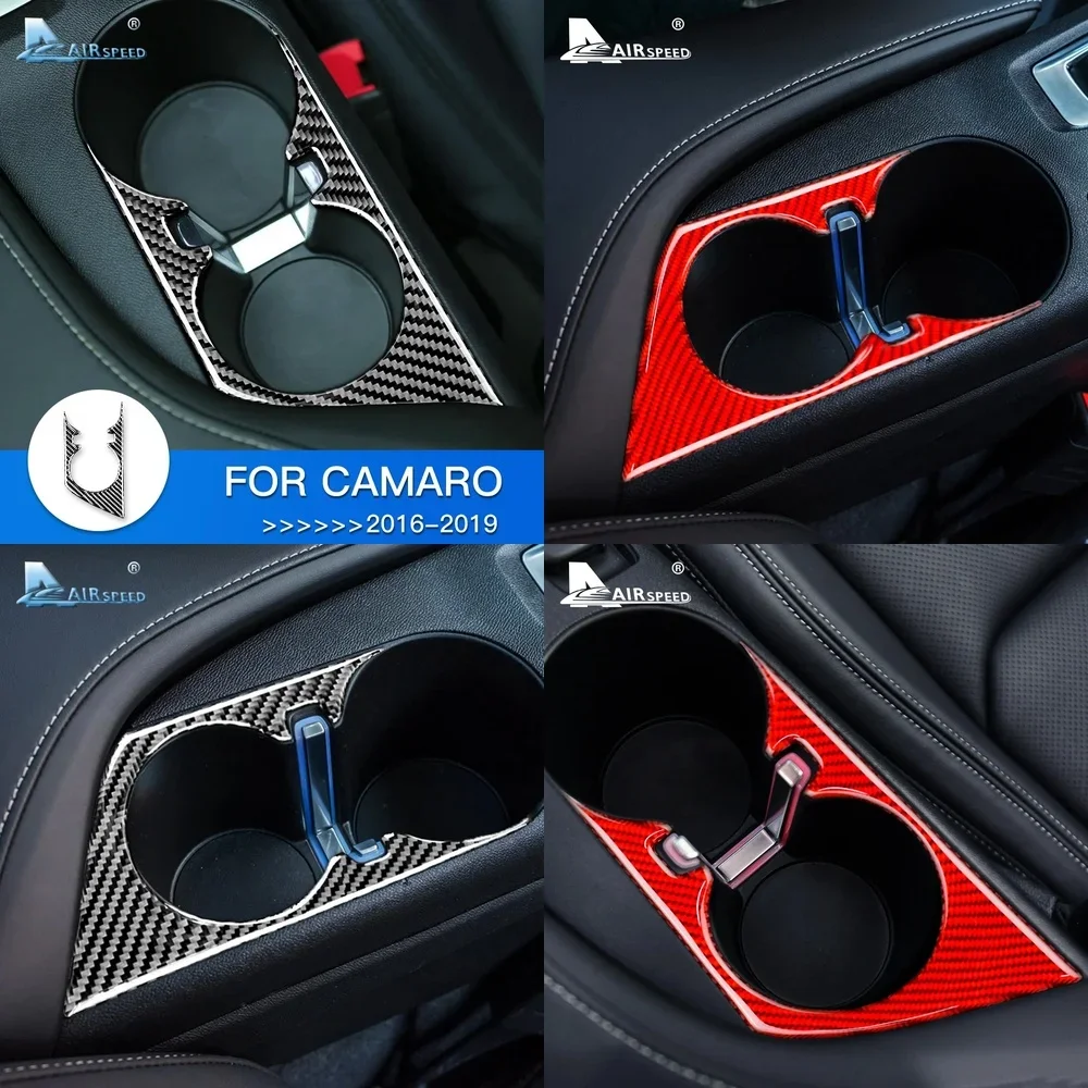 

Мягкая накладка из карбона для Chevrolet Camaro 2016-2023: Декоративная отделка подстаканника, аксессуар для интерьера автомобиля, улучшение автостайлинга