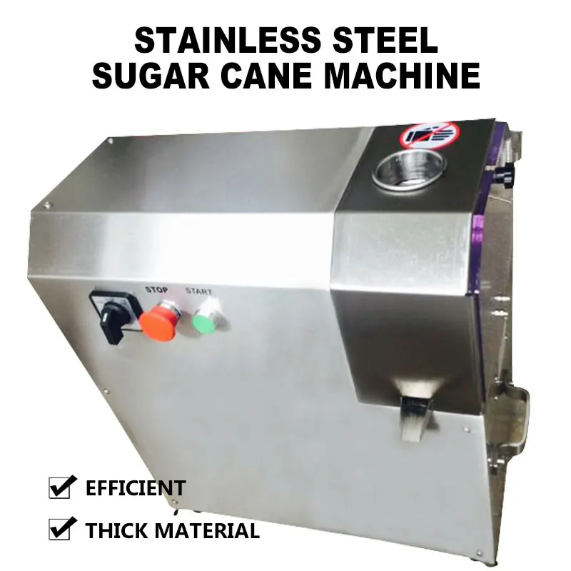 Juice Extractor Automatic Sugar Cane Juicer Commercial Press Large Desktop Stainless Steel Sugar Cane Machine